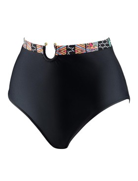 Женские высокие плавки UNICONF CBC73 V1 ETHNIC PARADISE, Цвет: черный, Размеры: S, изображение 3