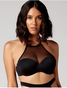 Черный верх от купальника UNICONF CBS159 DARK SEDUCTION, Цвет: черный, Размеры: 70C