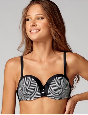 Купальный бюст-бандо UNICONF CBS35 V1 EXTRAVAGANT SIMPLICITY, Цвет: черный, Размеры: 80B