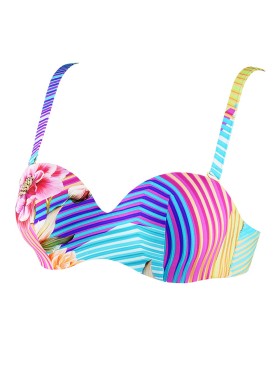 Купальный бюст-бандо с пуш-ап UNICONF CBS41 V2 SIMPLE BEAUTY, Цвет: голубой, Размеры: 70C, изображение 3