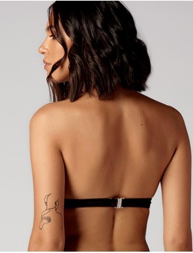 Черный бюст халтер UNICONF CBS62 FASHION BIJOUX, Цвет: черный, Размеры: S, изображение 2