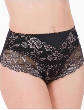 Высокие трусы слипы Elli 420 черно-серебро, Цвет: черно-серебро, Размеры: L, изображение 3