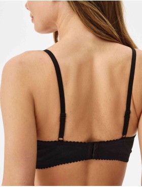 Бюстгальтер балконет Elli 5000 черно-серебристый пион, Цвет: черно-серебристый пи, Размеры: 80B, изображение 3