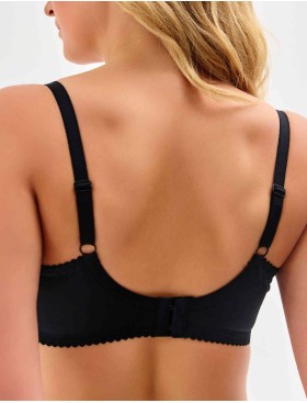 Мягкий кружевной бюстгальтер Elli 6000 черный, Цвет: черный, Размеры: 75H, изображение 2