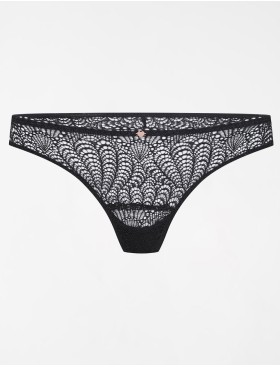 Кружевные трусы стринги Esotiq 39555 SONRISA черный, Цвет: черный, Размеры: S, изображение 4