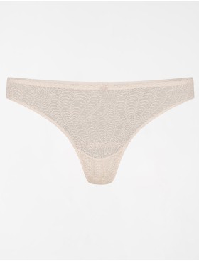 Кружевные трусы стринги Esotiq 39555 SONRISA светло-бежевый, Цвет: светло-бежевый, Размеры: S, изображение 4