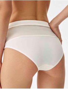 Трусы слипы миди Lina A 4917 молоко, Цвет: молоко, Размеры: 3XL, изображение 2