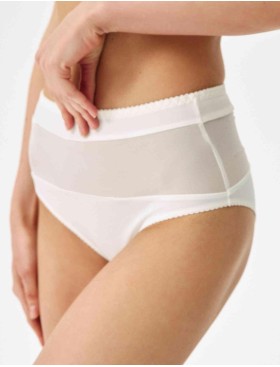 Трусы слипы миди Lina A 4917 молоко, Цвет: молоко, Размеры: 3XL, изображение 3