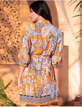 Легкая рубашка Mia-Amore MADAGASCAR 1797, Цвет: оранжевый, Размеры: M, изображение 2