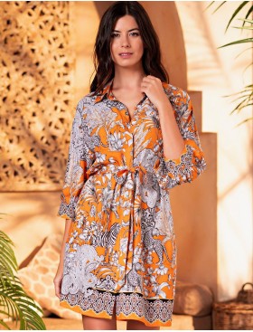 Легкая рубашка Mia-Amore MADAGASCAR 1797, Цвет: оранжевый, Размеры: M, изображение 3