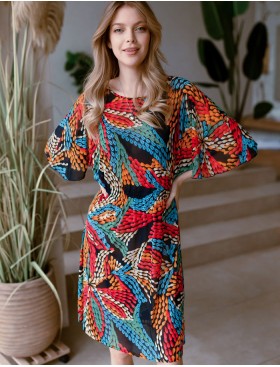 Летнее платье Mia-Mia BARBARA 19261, Цвет: мультиколор, Размеры: L