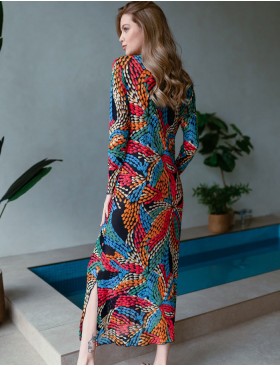 Длинное летнее платье Mia-Mia BARBARA 19265, Цвет: мультиколор, Размеры: S, изображение 2