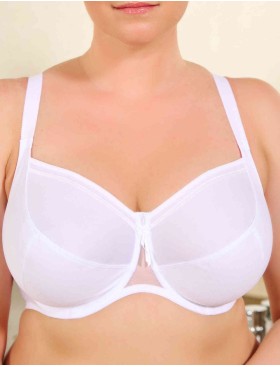 Бюстгальтер мягкий на косточках Misstyle 2501 белый, Цвет: белый, Размеры: 70I