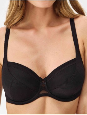 Бюстгальтер мягкая чашка Misstyle 2511 черный, Цвет: черный, Размеры: 75E
