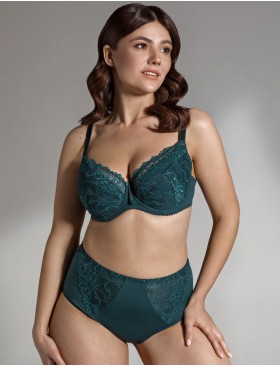 Бюстгальтер балконет Misstyle 2545 изумруд, Цвет: изумруд, Размеры: 75D, изображение 3