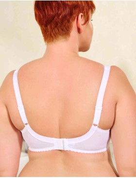 Бюстгальтер полумягкий с подкроем Novella 152 белый, Цвет: белый, Размеры: 90H, изображение 3