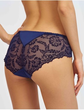 Трусы слипы с флок напылением Simona M 045 бархат темно-синий, Цвет: бархат темно-синий, Размеры: M, изображение 2