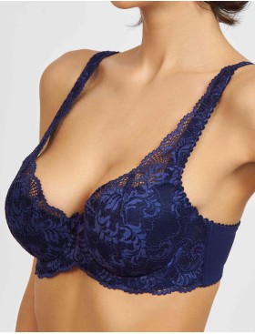 Бюстгальтер балконет Simona M 530/30 синий, Цвет: синий, Размеры: 75H, изображение 3