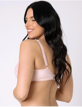 Бюстгальтер балконет тюльпан Subtille ZEFIRA full cup, Цвет: бежево-розовый, Размеры: 80E, изображение 2