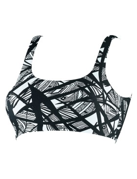 Купальный топ UNICONF CBB206 V1 GRAPHICAL MOOD, Цвет: черно-белый, Размеры: S, изображение 3