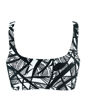 Купальный топ UNICONF CBB206 V1 GRAPHICAL MOOD, Цвет: черно-белый, Размеры: S, изображение 4