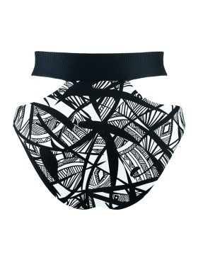 Плавки оригинального кроя UNICONF CBC202 V1 GRAPHICAL MOOD, Цвет: черно-белый, Размеры: M, изображение 4