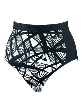 Женские плавки макси UNICONF CBC205 V1 GRAPHICAL MOOD, Цвет: черно-белый, Размеры: S, изображение 3