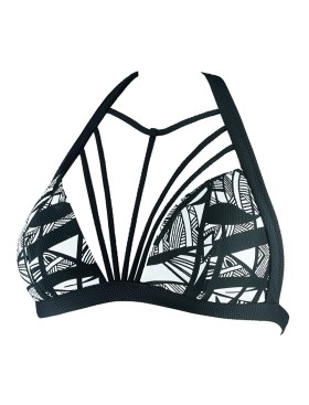 Мягкий лиф для купания UNICONF CBS203 V1 GRAPHICAL MOOD, Цвет: черно-белый, Размеры: 80C, изображение 4