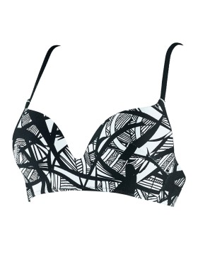 Верх купальника с пуш-ап UNICONF CBS204 V1 GRAPHICAL MOOD, Цвет: черно-белый, Размеры: 70C, изображение 4