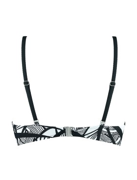 Верх купальника с пуш-ап UNICONF CBS204 V1 GRAPHICAL MOOD, Цвет: черно-белый, Размеры: 70C, изображение 5