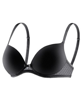 Бюстгальтер балконет пуш-ап UNICONF SN35 черный, Цвет: черный, Размеры: 80C, изображение 2