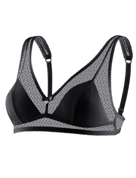 Мягкий бюстгальтер бралетт UNICONF SN36 черный, Цвет: черный, Размеры: 70B, изображение 2