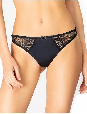 Трусы стринги UNICONF TM12 черный, Цвет: черный, Размеры: S