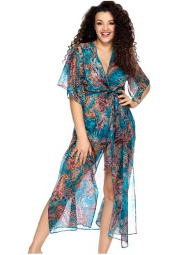 Длинная пляжная туника Ava PAREO 008 SHIRT, Цвет: туркус, Размеры: S/M, изображение 3