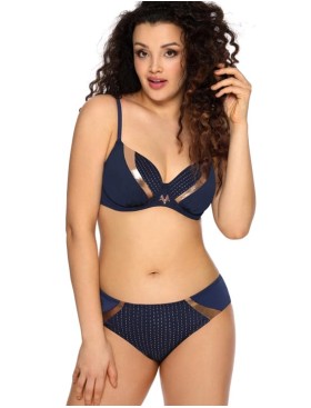 Мягкий купальный лиф Ava SK138/1 M atramento, Цвет: чернильный, Размеры: 105C, изображение 4