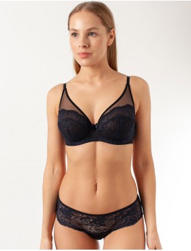 Бюстгальтер с мягкой чашкой Coquette Revue DOLCE 81095B, Цвет: синий, Размеры: 70D, изображение 2