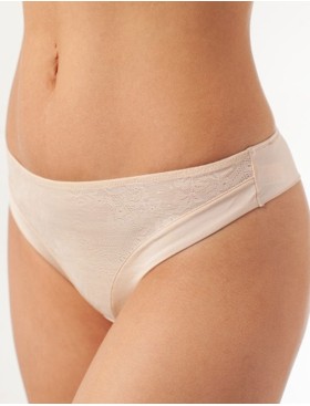 Трусы бразилиана Coquette Revue SECRET 67008N, Цвет: бежевый, Размеры: XS