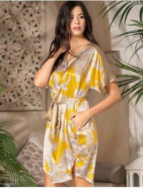 Атласная туника Mia-Amore AMARA 7224, Цвет: медовый, Размеры: L/XL, изображение 3