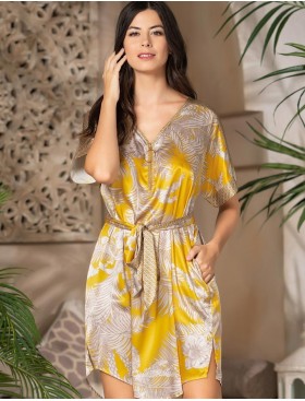 Атласная туника Mia-Amore AMARA 7224, Цвет: медовый, Размеры: L/XL, изображение 4