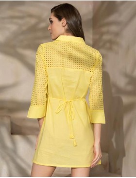 Рубашка хлопковая Mia-Amore ROCHELLE 1617 лимонный, Цвет: лимонный, Размеры: M, изображение 2