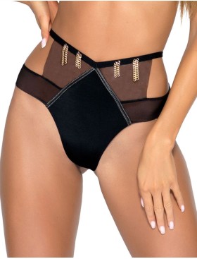 Трусы бразилиана Novika PURE POISON braz, Цвет: черный, Размеры: M