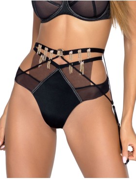 Пояс для чулок Novika PURE POISON garter belt, Цвет: черный, Размеры: UN