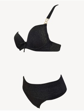 Раздельный купальник с формованной чашкой Sielei BR79 nero, Цвет: nero (черный), Размеры: 75D, изображение 3