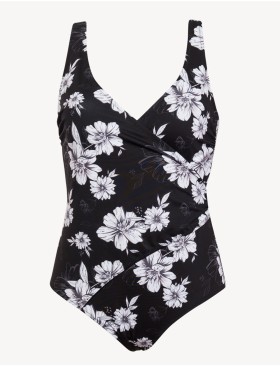 Слитный купальник цветы Sielei FL50 nero, Цвет: nero (черный), Размеры: 75C, изображение 5