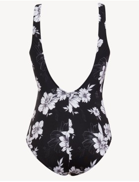 Слитный купальник цветы Sielei FL50 nero, Цвет: nero (черный), Размеры: 75C, изображение 6