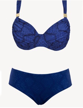 Раздельный купальник с мягкой чашкой Sielei JQ53+JQ68 blu, Цвет: blu (синий), Размеры: 75D, изображение 2