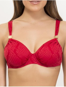 Раздельный купальник с мягкой чашкой Sielei JQ53+JQ68 rosso, Цвет: rosso (красный), Размеры: 75D, изображение 3