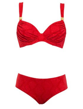 Раздельный купальник с мягкой чашкой Sielei JQ53+JQ68 rosso, Цвет: rosso (красный), Размеры: 75D, изображение 6