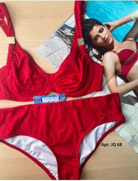 Раздельный купальник с мягкой чашкой Sielei JQ53+JQ68 rosso, Цвет: rosso (красный), Размеры: 75D, изображение 5