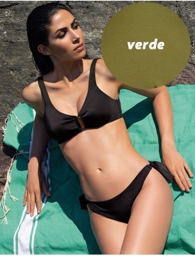 Мягкий купальник с топом Sielei NS50+NS62 verde militare, Цвет: verde militare (хаки, Размеры: 75B